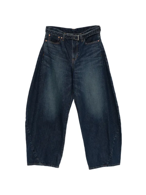 Sacai Belted Jeans in Blue