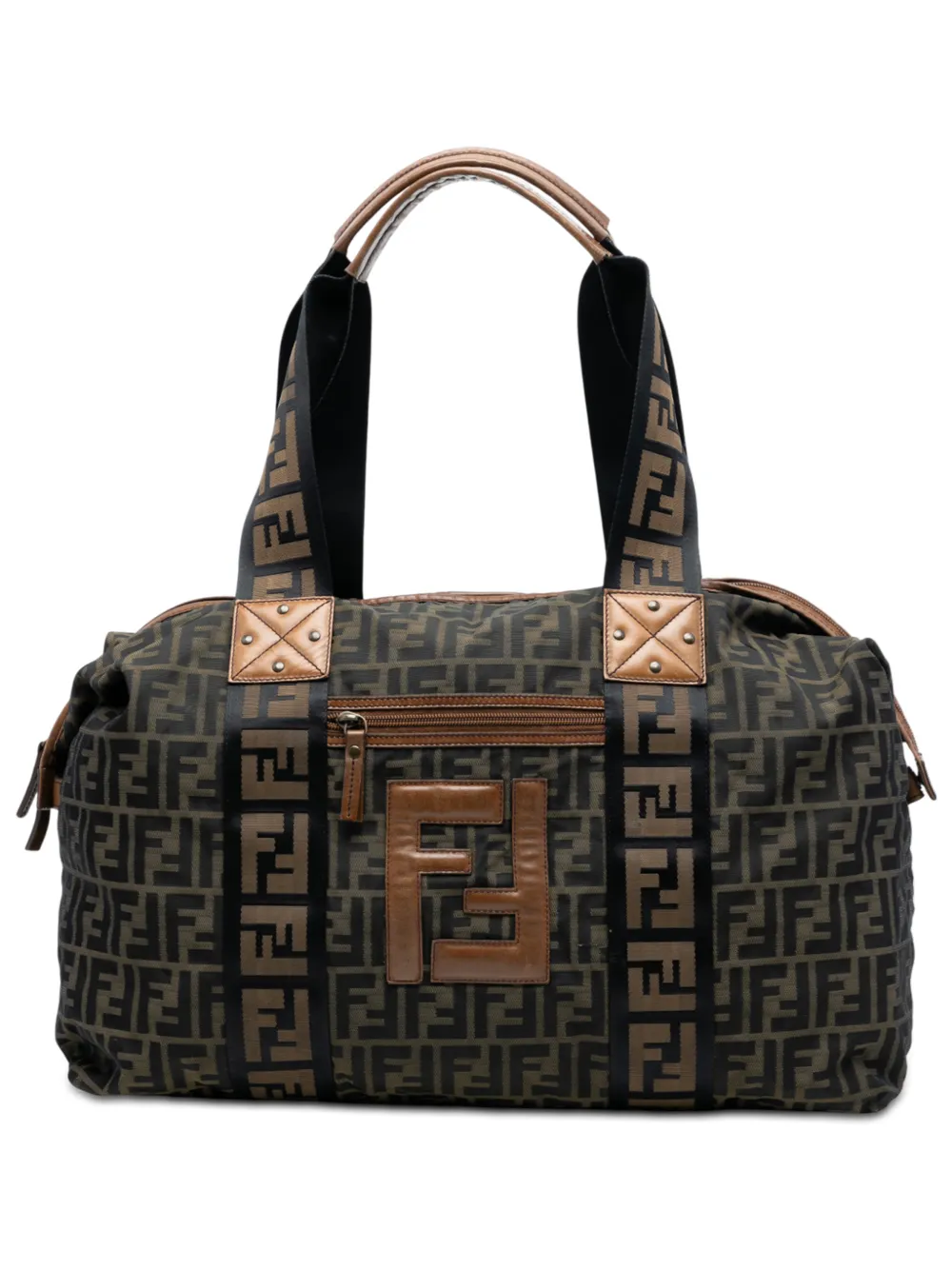 Fendi Pre-Owned Borsa da viaggio in tela con motivo Zucca 2010-2025 - Marrone