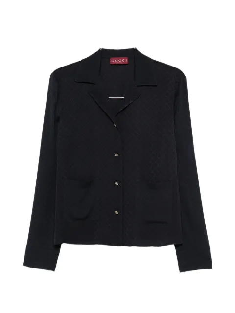 Gucci diamond-pattern buttoned shirt