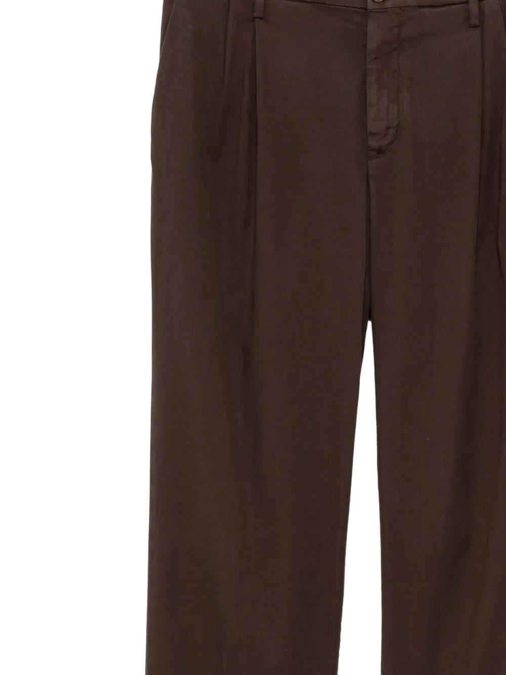 Canali Straight broek Bruin