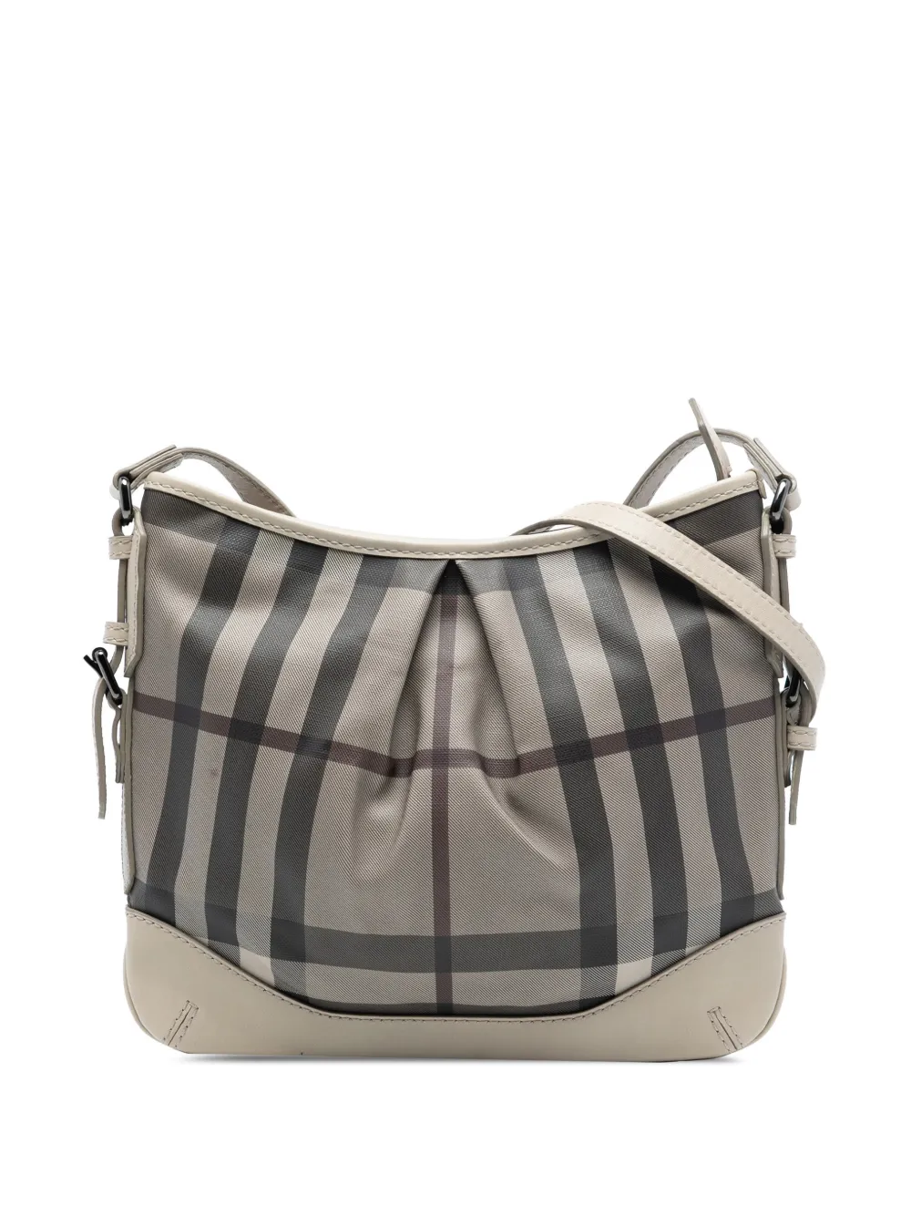 Burberry Pre-Owned 2000-2017 Smoke Check Coated Canvas Hartham crossbody bag - Marrone