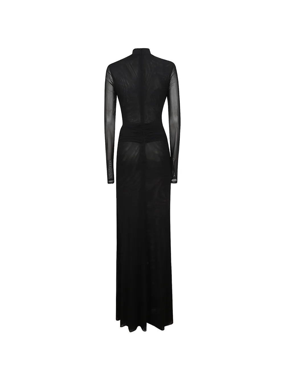David Koma Tulen maxi-jurk Zwart