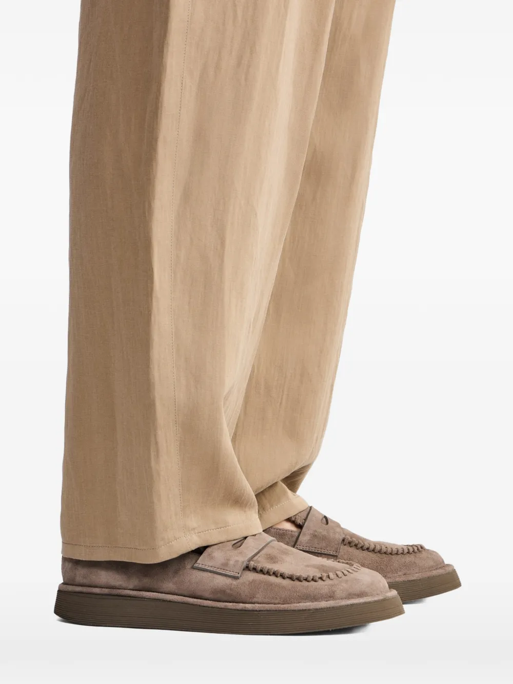 Giorgio Armani fringed loafers Beige