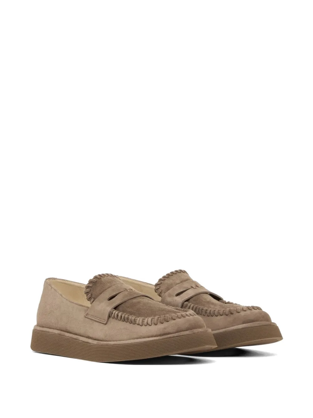 Giorgio Armani fringed loafers Beige