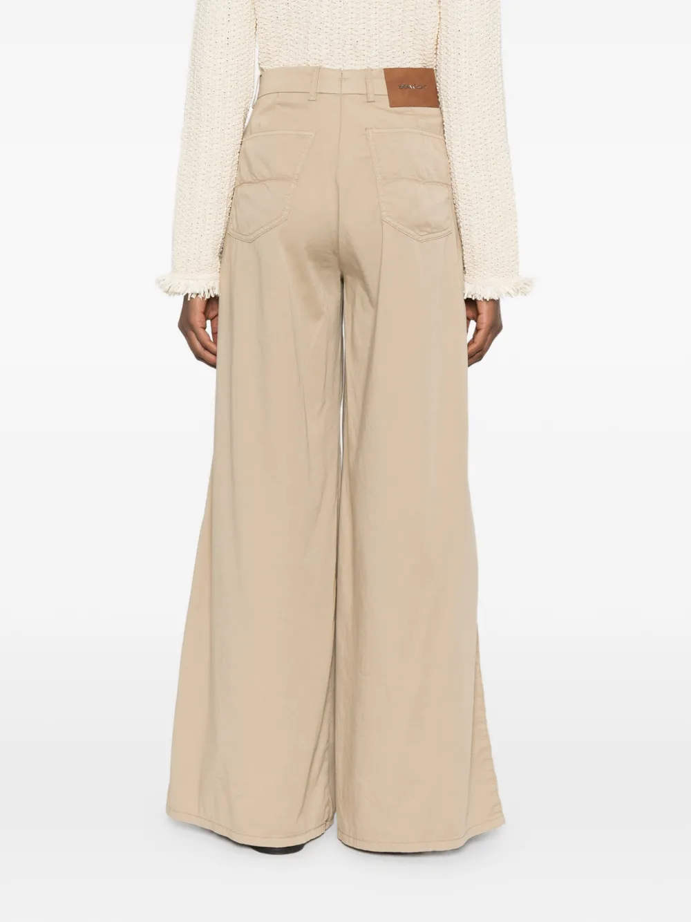 Berwich Nina palazzo broek Beige
