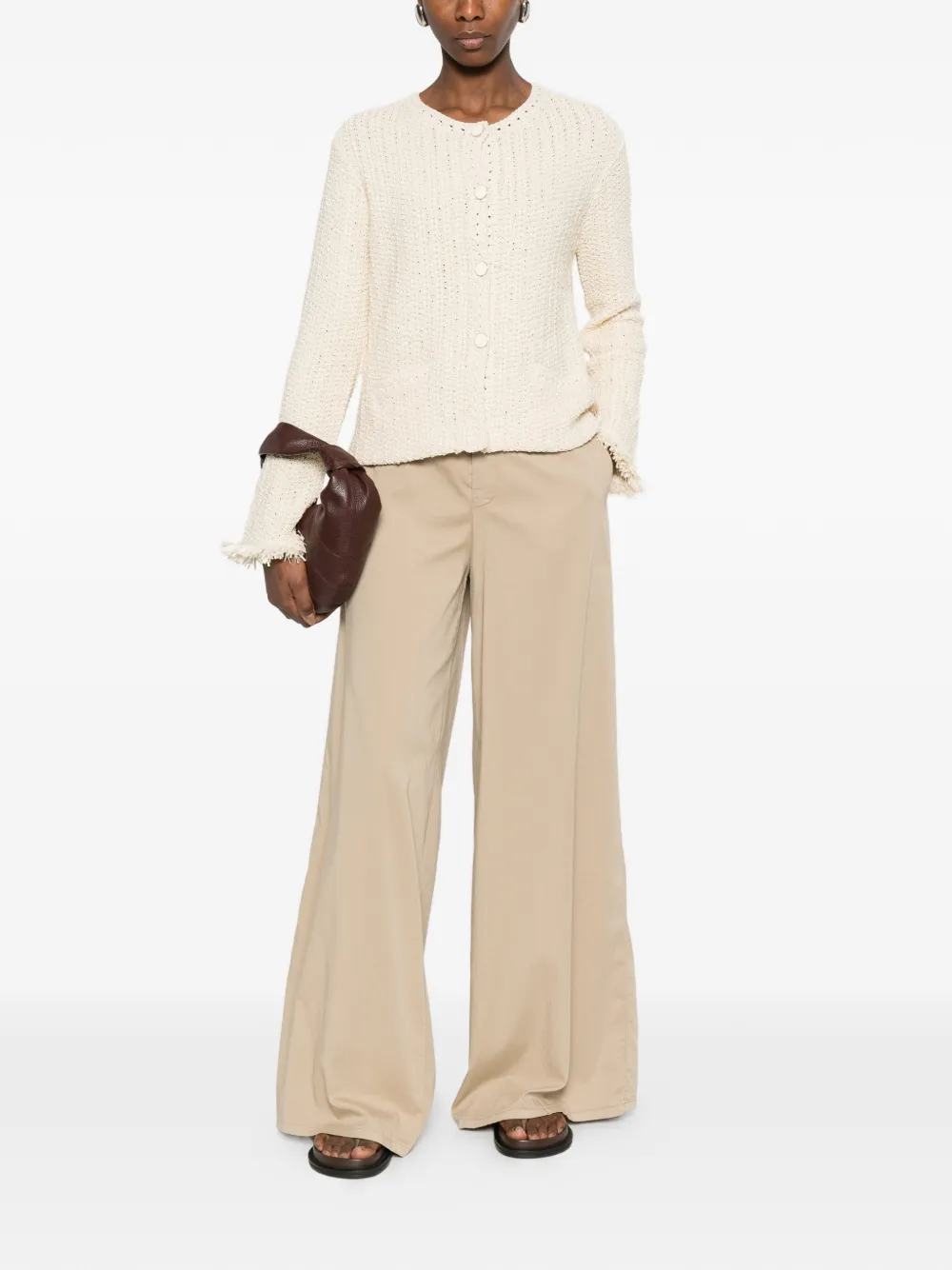 Berwich Nina Palazzo Pants - Neutrals 