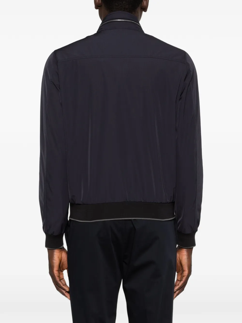 Moorer Button-up jack Zwart
