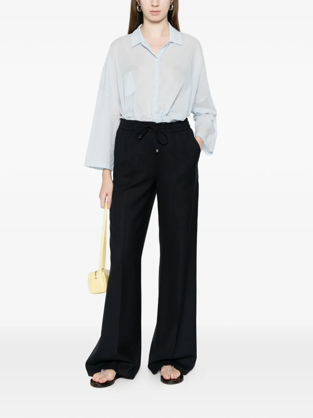  Berwich Drawstring Trousers - Black 