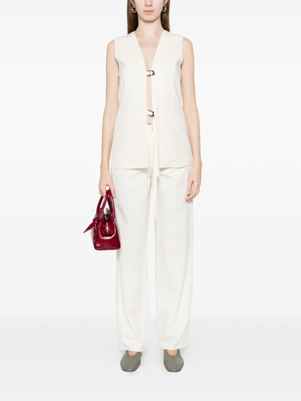  7 For All Mankind Button-fastening Jeans - White 