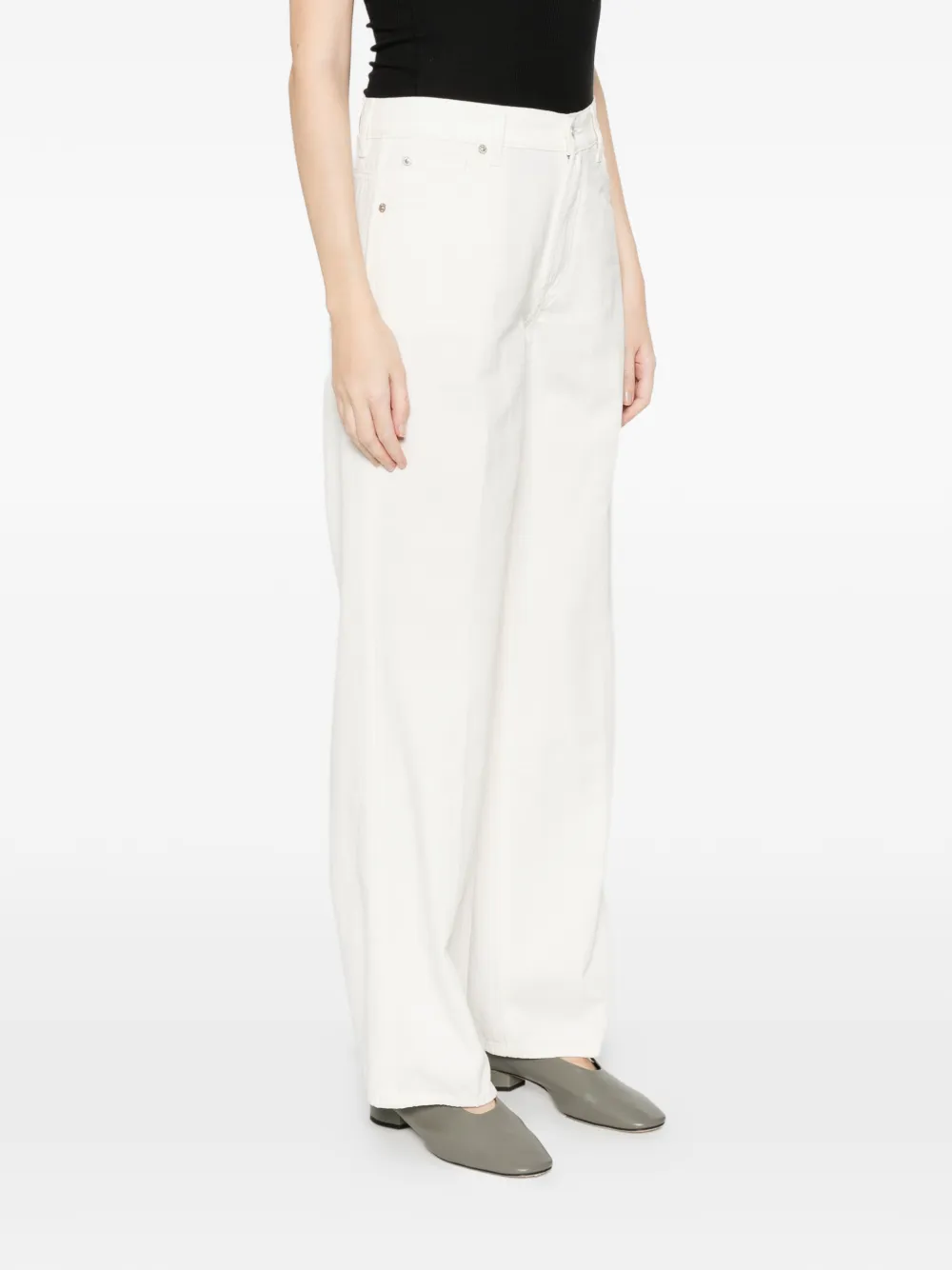  7 For All Mankind Button-fastening Jeans - White 