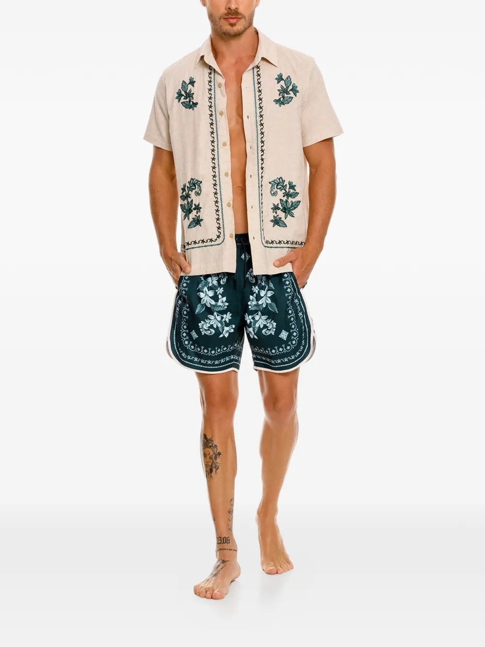  Agua Bendita Jack Buttoned Shirt - Neutrals 