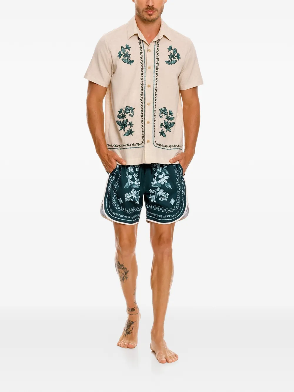  Agua Bendita Jack Buttoned Shirt - Neutrals 