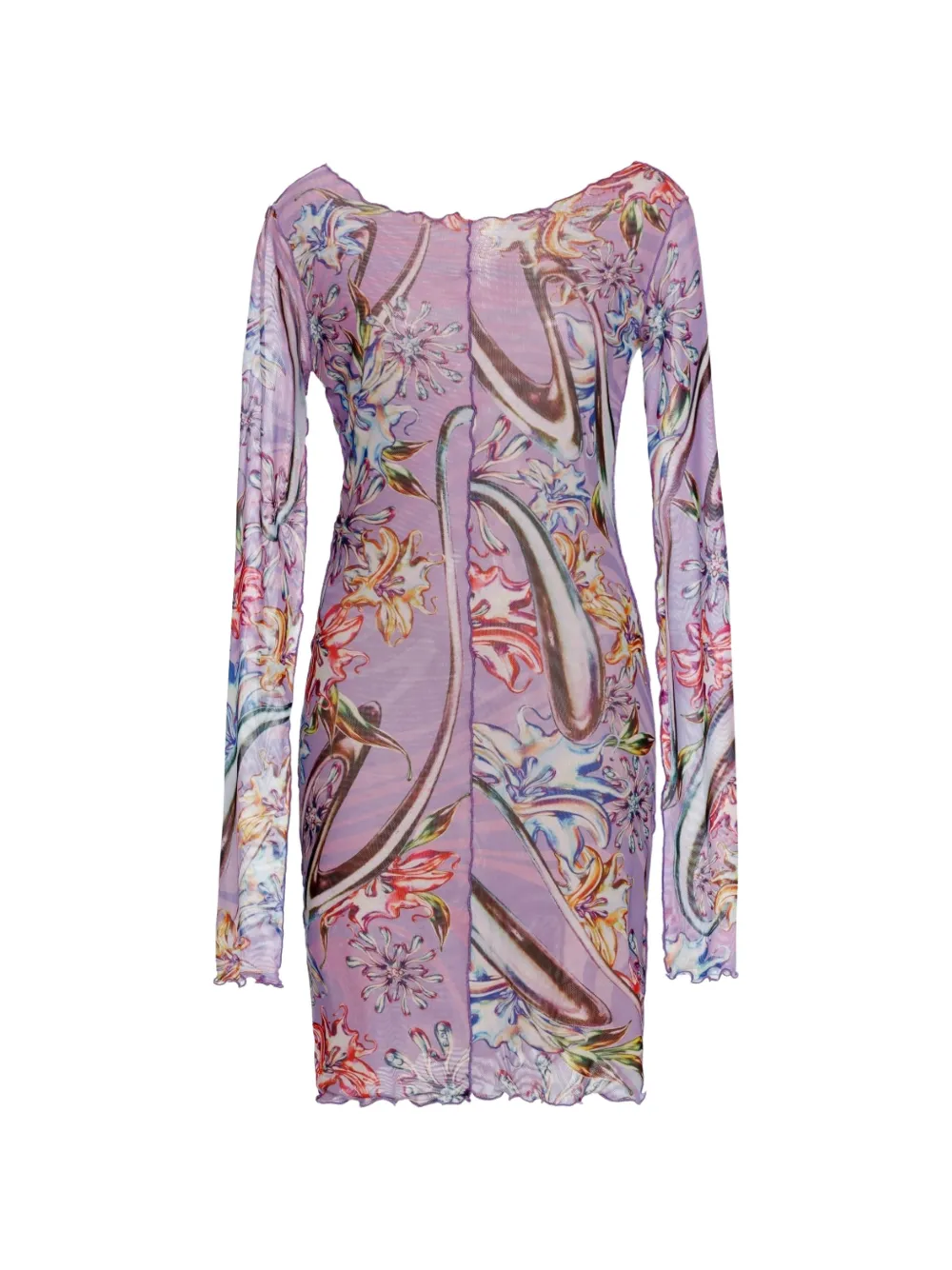 Agua Bendita Hadley long-sleeve mini dress - Viola