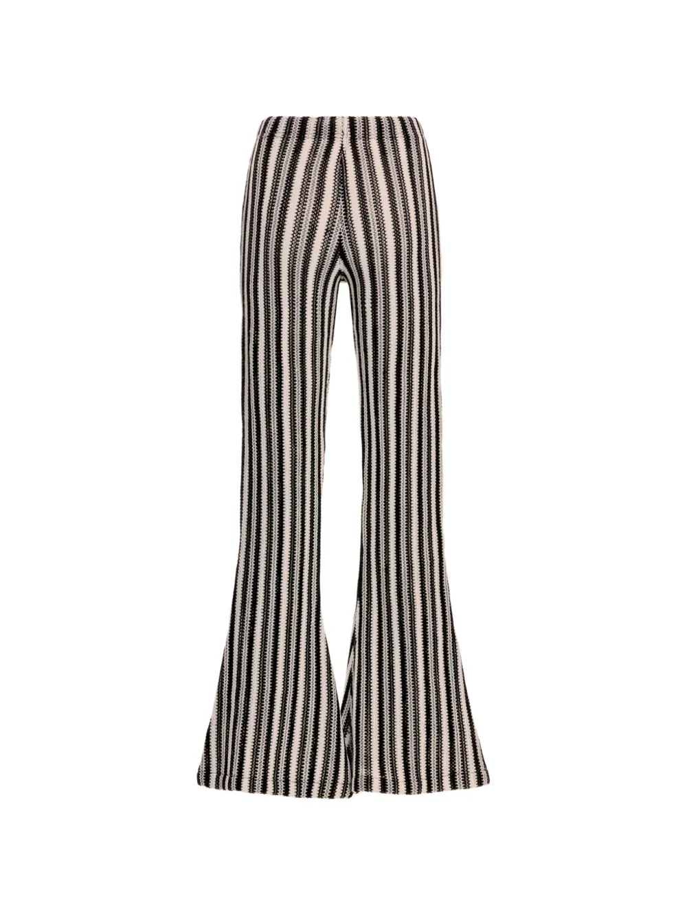 Monike Flared Elasticated-Waist Trousers