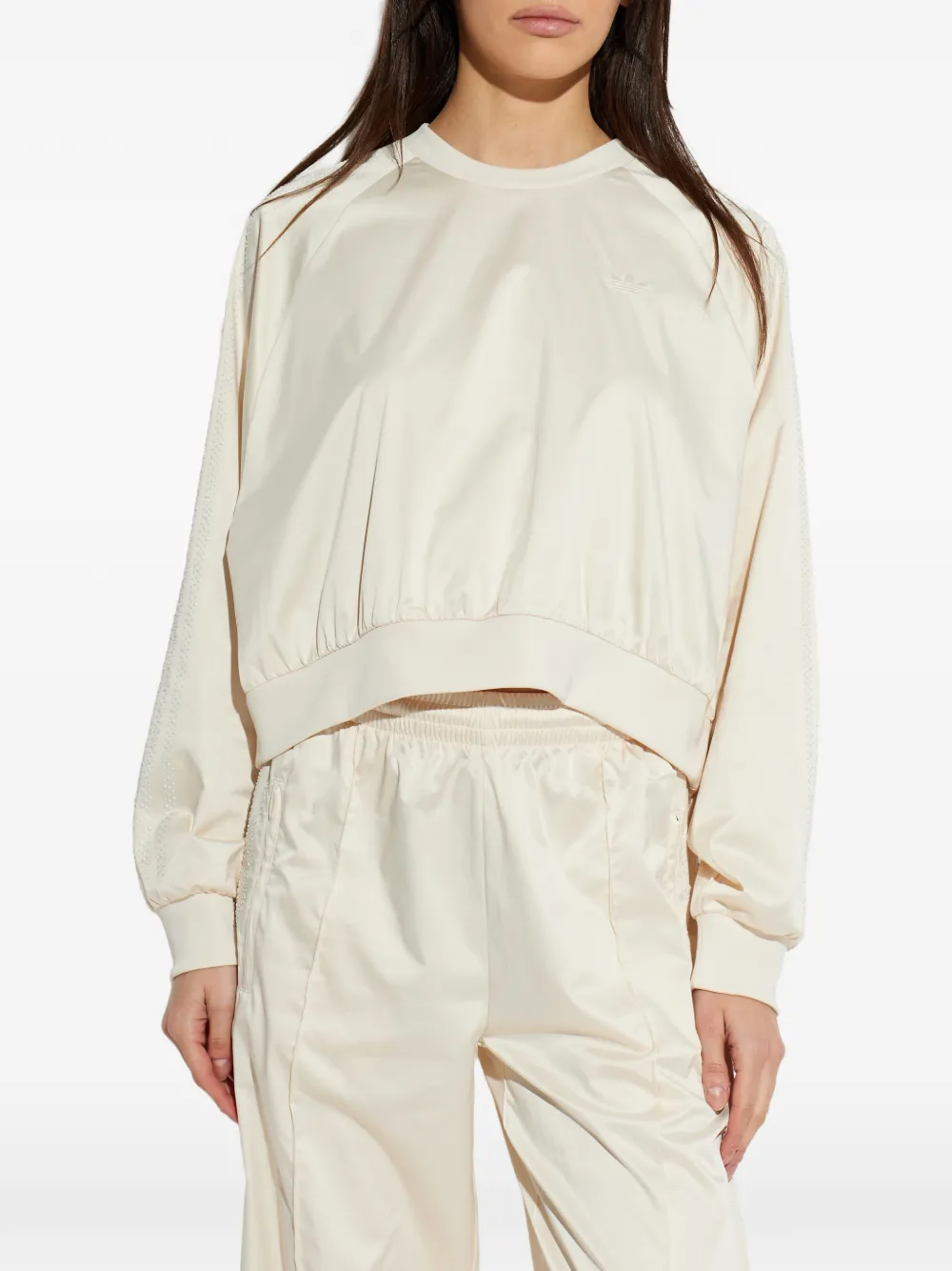 adidas Sweater met borduurwerk Beige