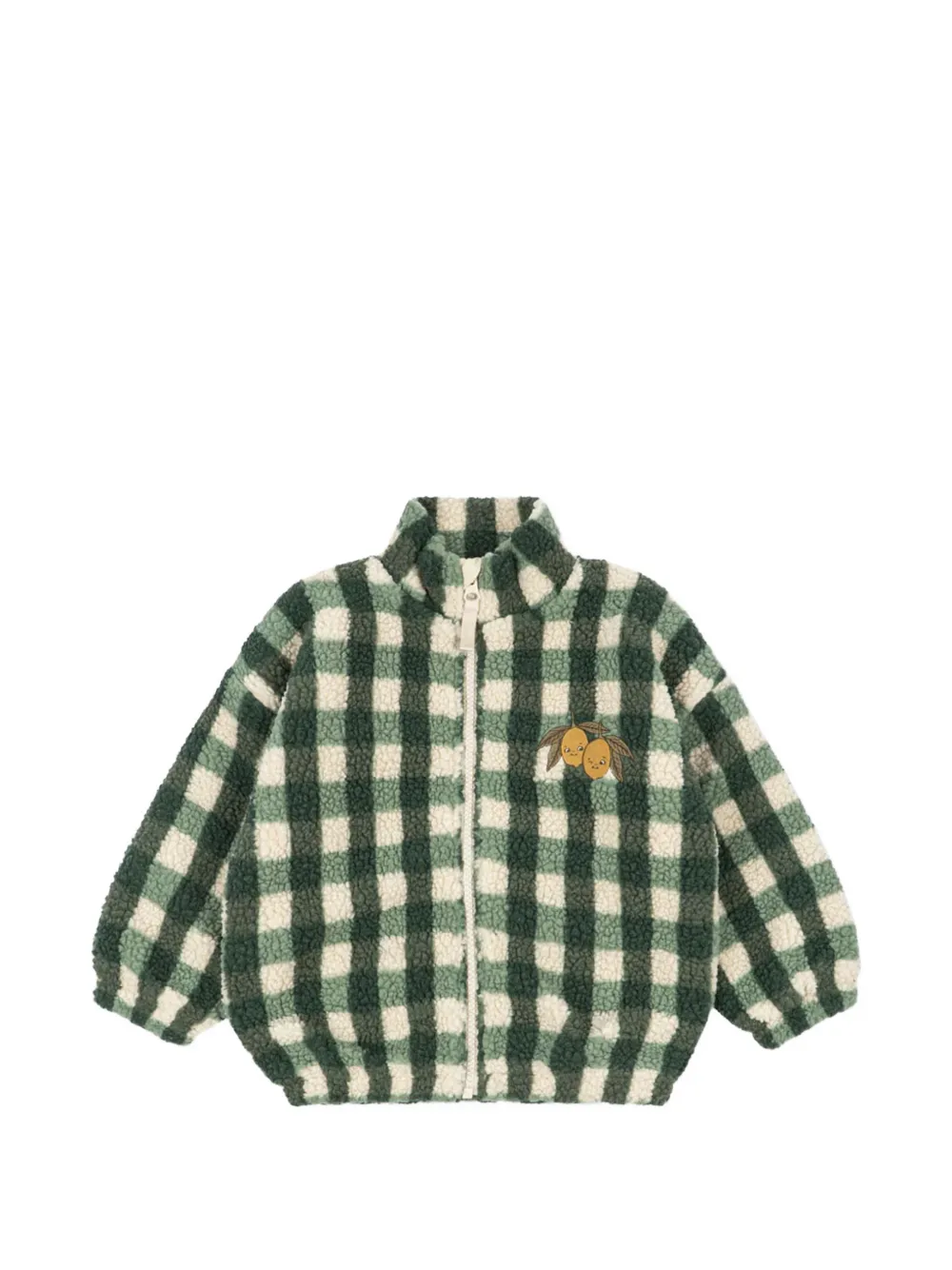 Konges Sløjd checked embroidered jacket - Verde