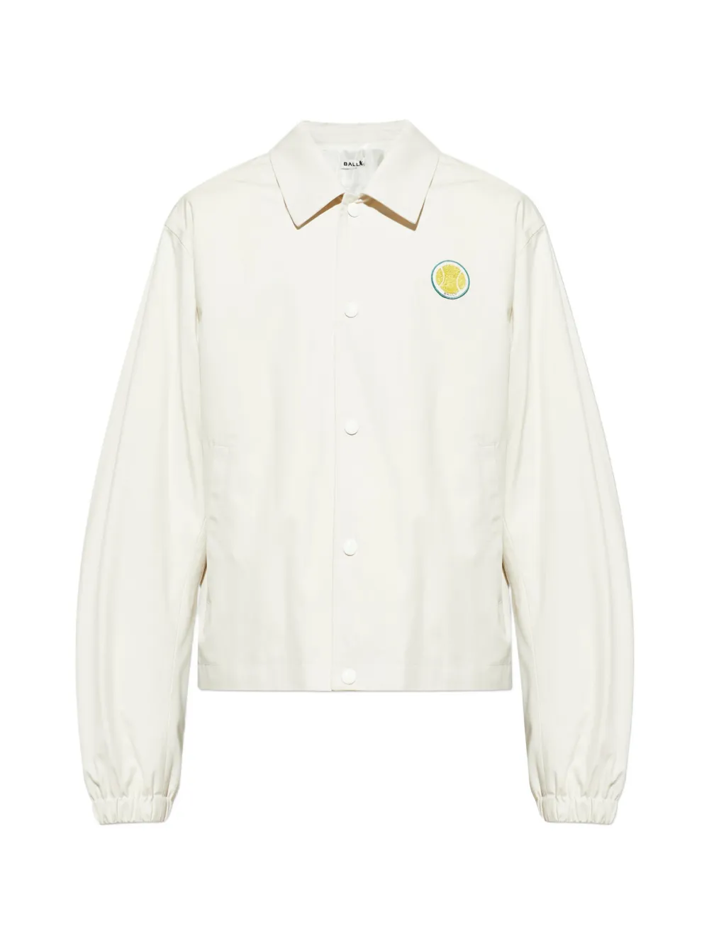 Bally embroidered collared shirt jacket - Toni neutri