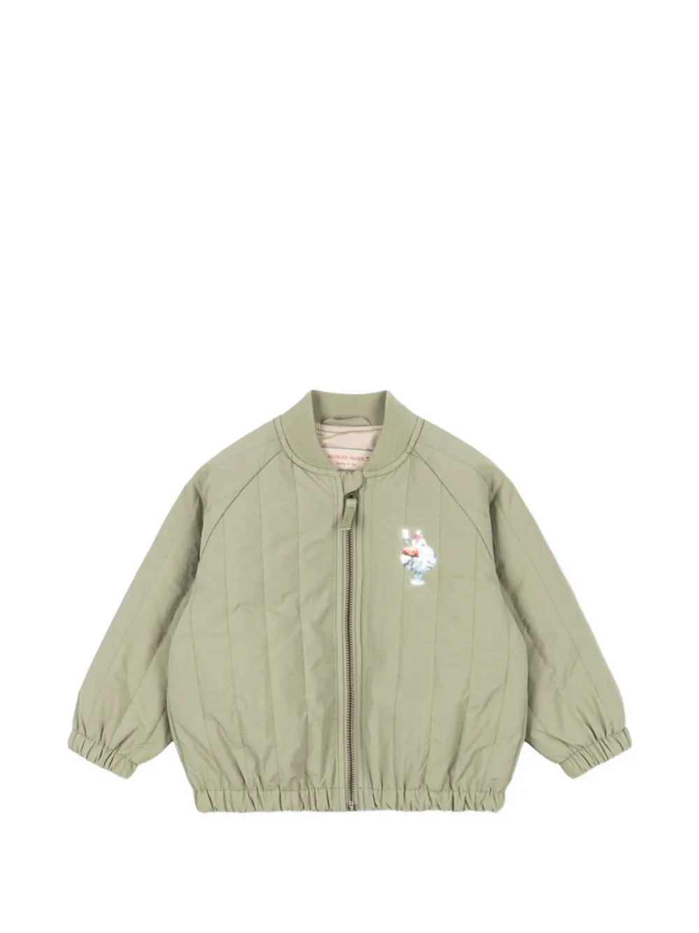 Konges Sløjd Juno appliqué bomber jacket - Verde