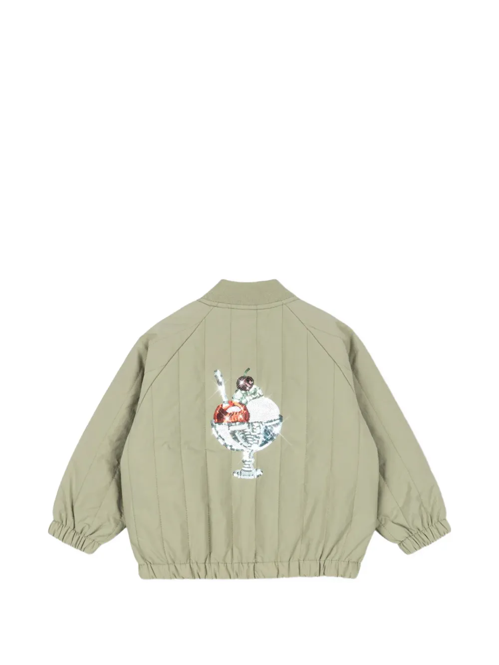  Konges Sløjd Juno Appliqué Bomber Jacket - Green 