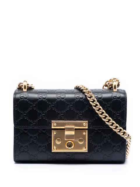 Gucci Pre-Owned 2016-2025 Small Guccissima Padlock crossbody bag
