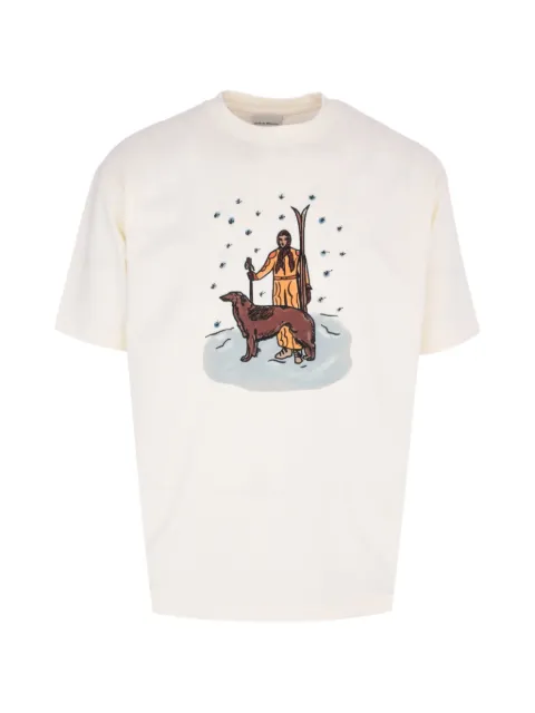 Drôle De Monsieur Skier graphic T-shirt