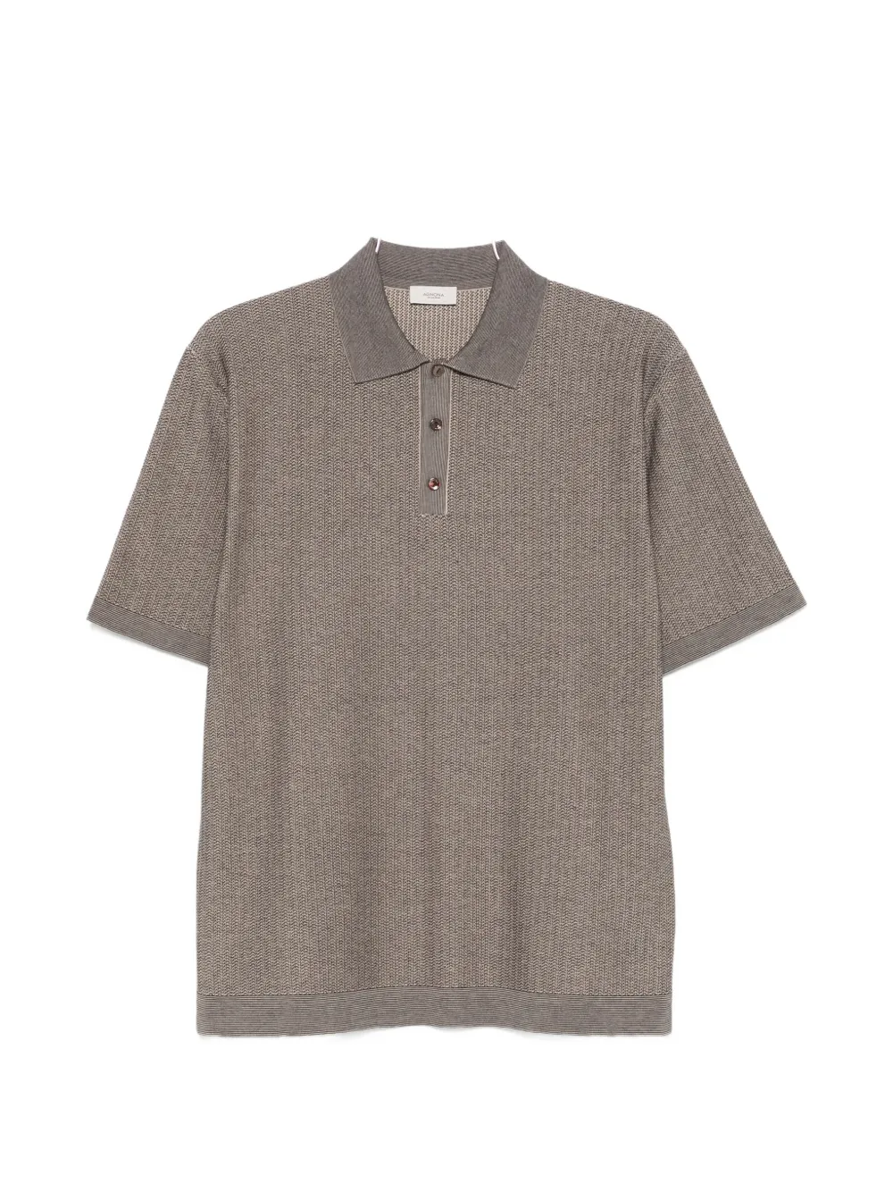 Agnona textured polo shirt - Toni neutri