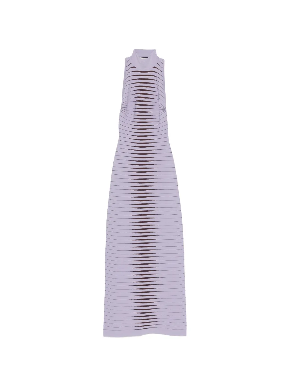 Elisabetta Franchi high-neck striped maxi dress - Viola