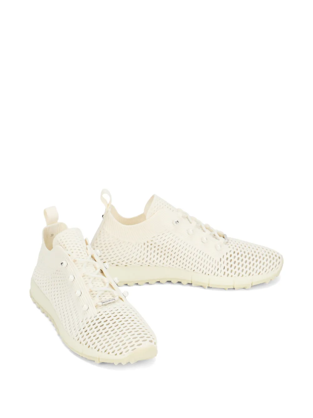 Jimmy Choo Veles embellished sneakers Beige