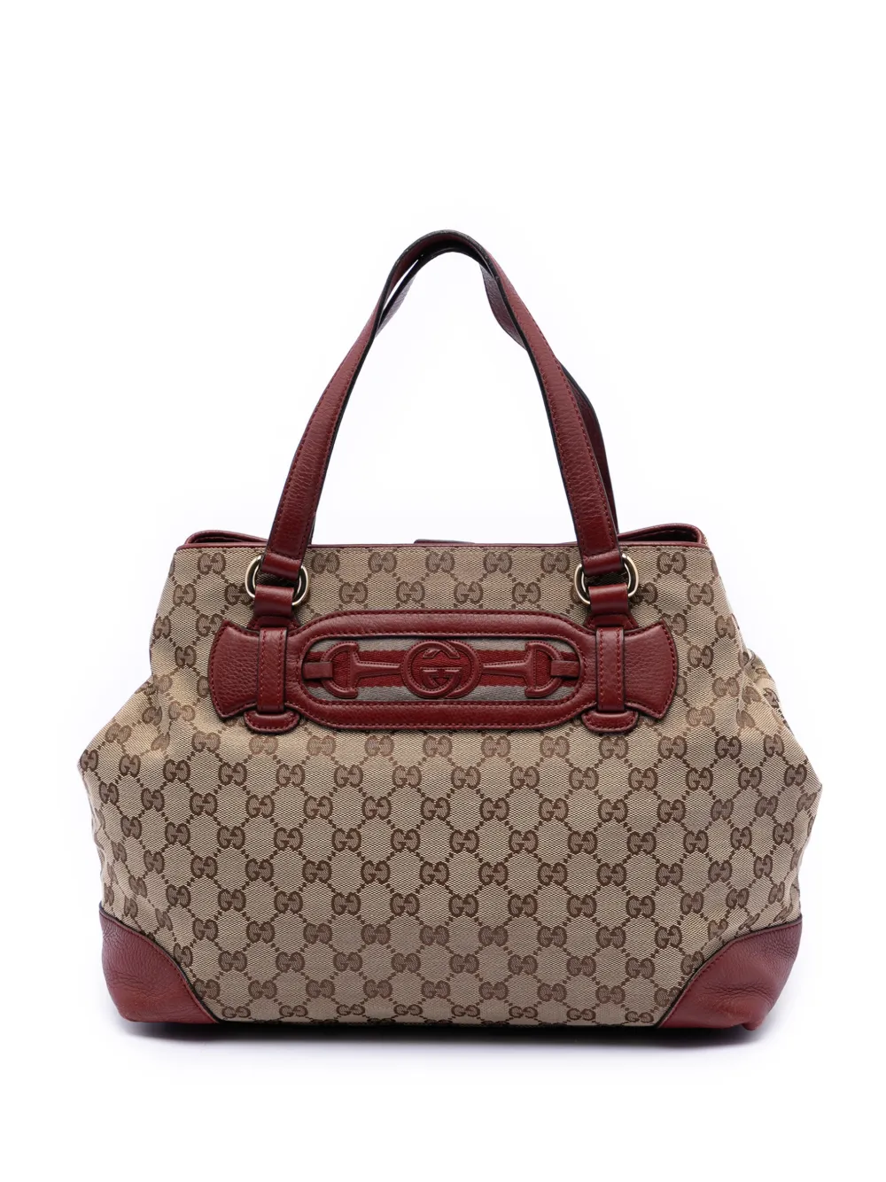 Gucci Pre-Owned Borsa tote Dressage media in tela GG 2016-2025 - Marrone