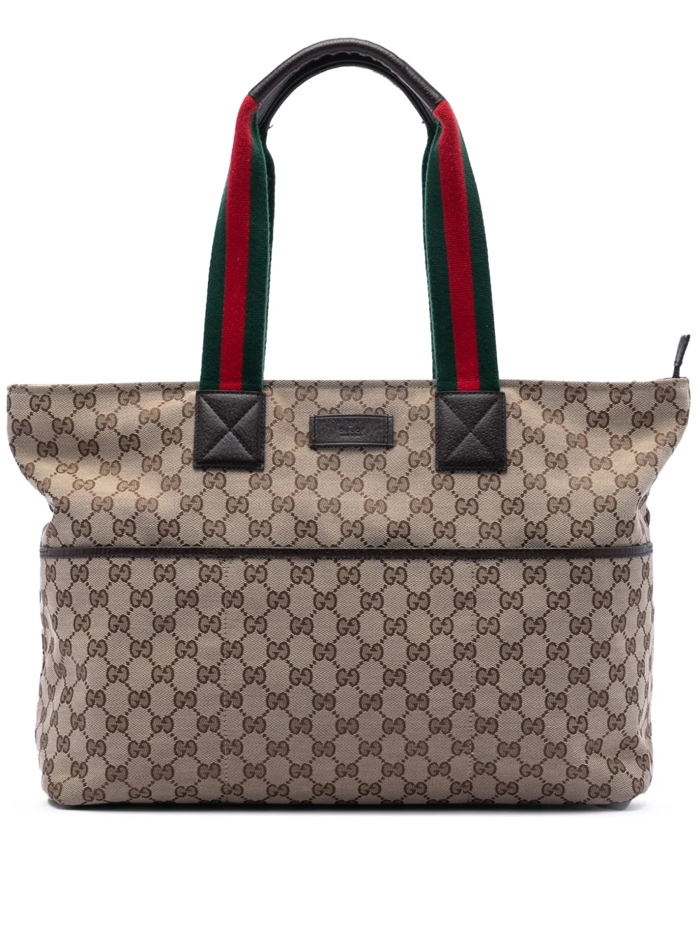 Gucci Pre-Owned 2016-2025 GG Canvas Web tote bag - Marrone
