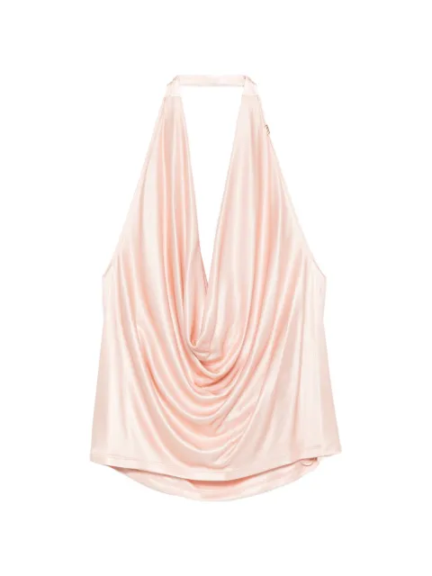 Elisabetta Franchi draped halterneck top