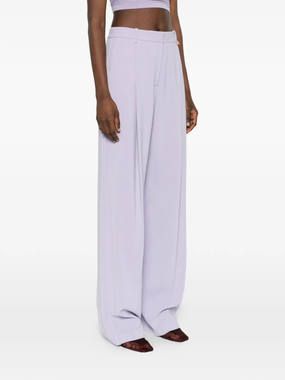  Elisabetta Franchi Wide-leg Trousers - Purple 