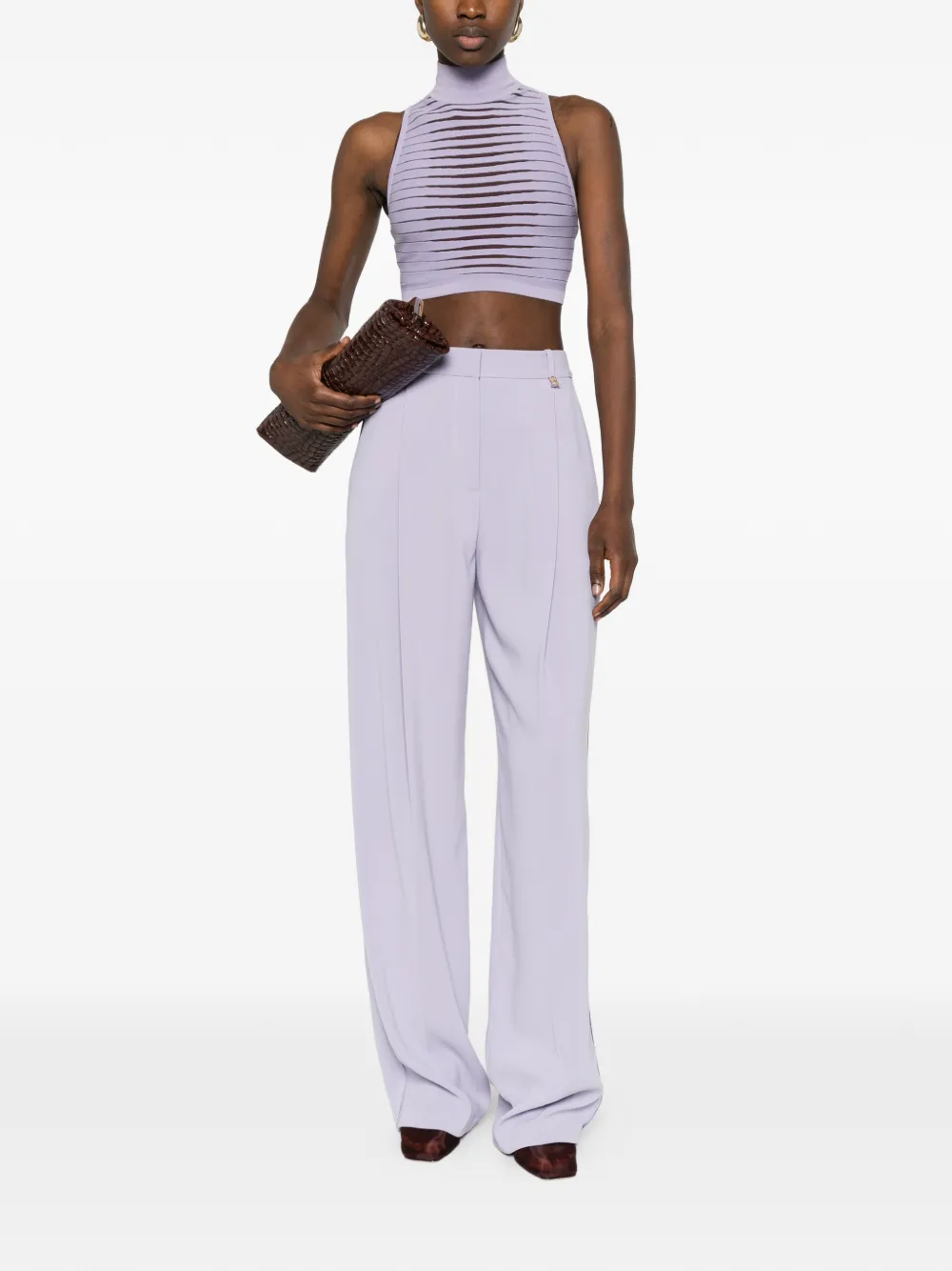  Elisabetta Franchi Wide-leg Trousers - Purple 