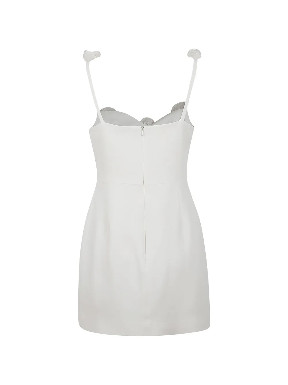 David Koma Mini-jurk verfraaid met bloemen Wit