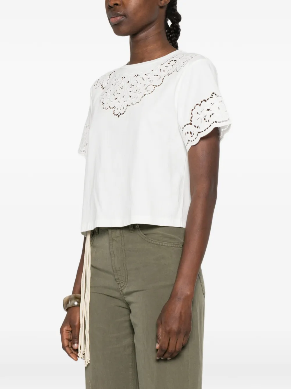  Twinset Lace T-shirt - White 