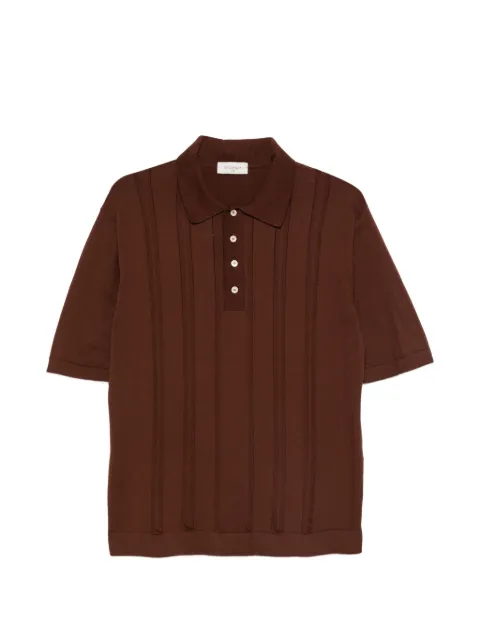 Piacenza Cashmere buttoned striped polo shirt