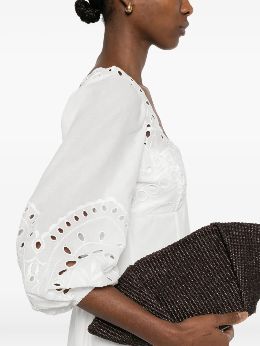 Corbin Lace-Detail Midi Dress