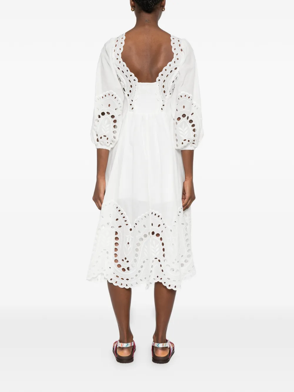 Corbin Lace-Detail Midi Dress