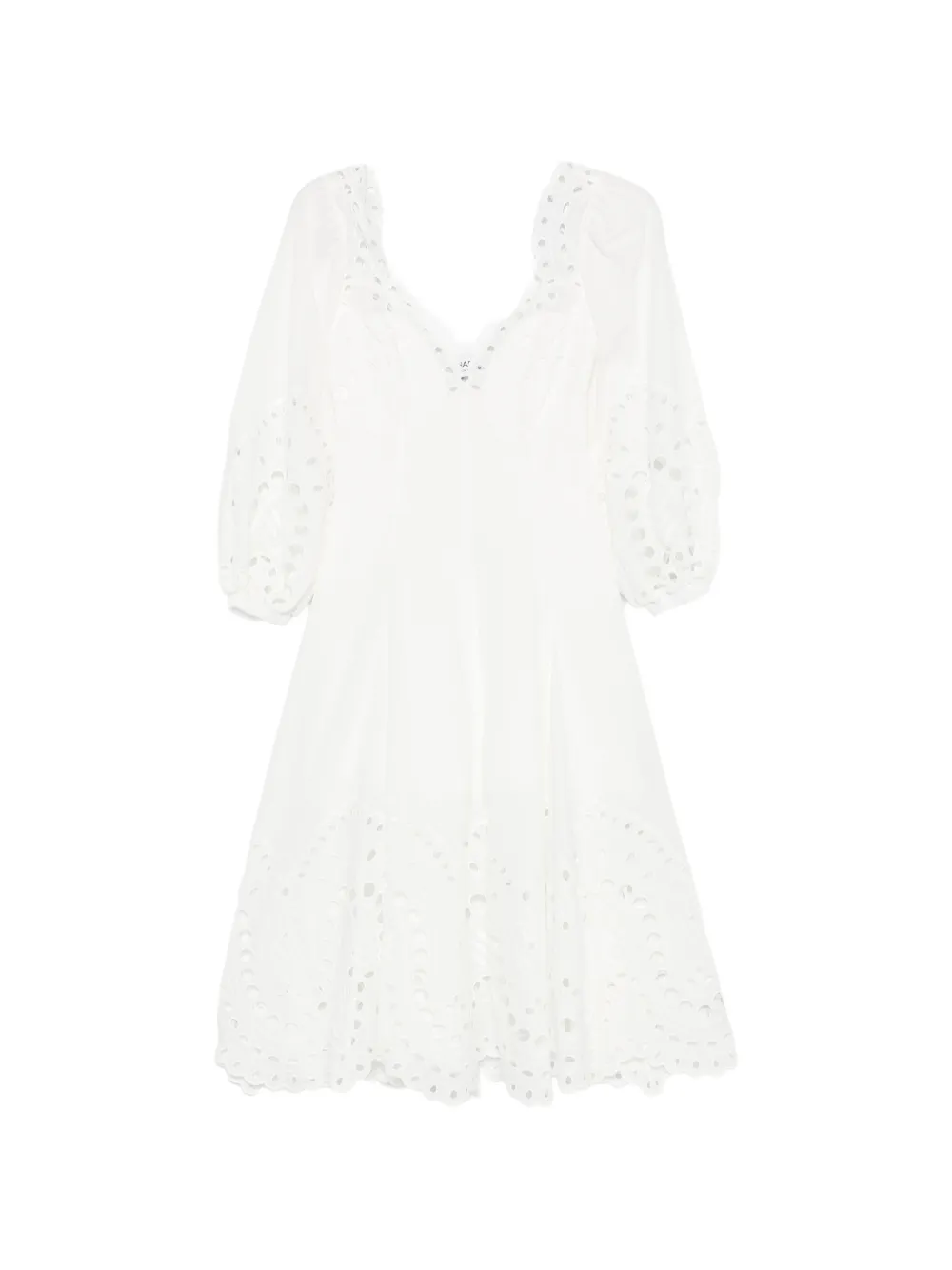 Charo Ruiz Ibiza Corbin lace-detail midi dress - Bianco