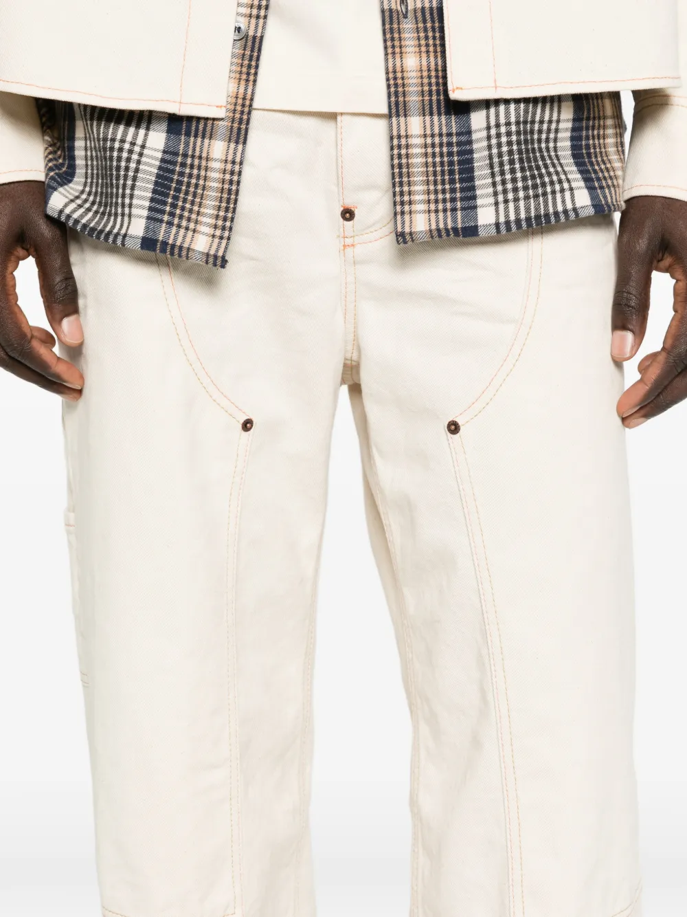 DSQUARED2 Jeans met vlakken en studs Beige