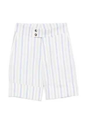 Sporty & Rich ストライプ ショートパンツ | ブルー | FARFETCH JP