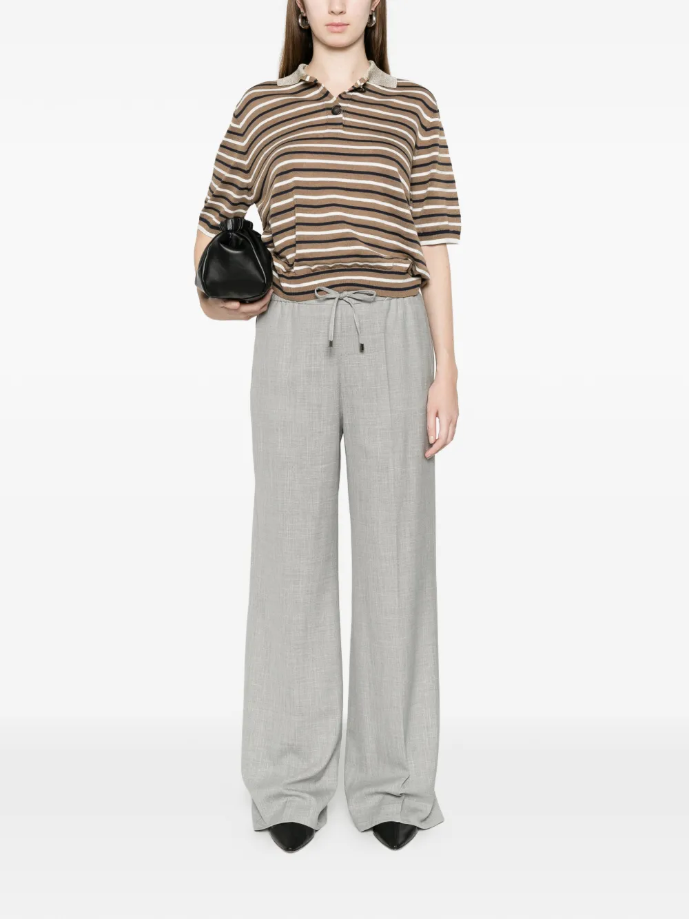  Berwich Drawstring Trousers - Grey 