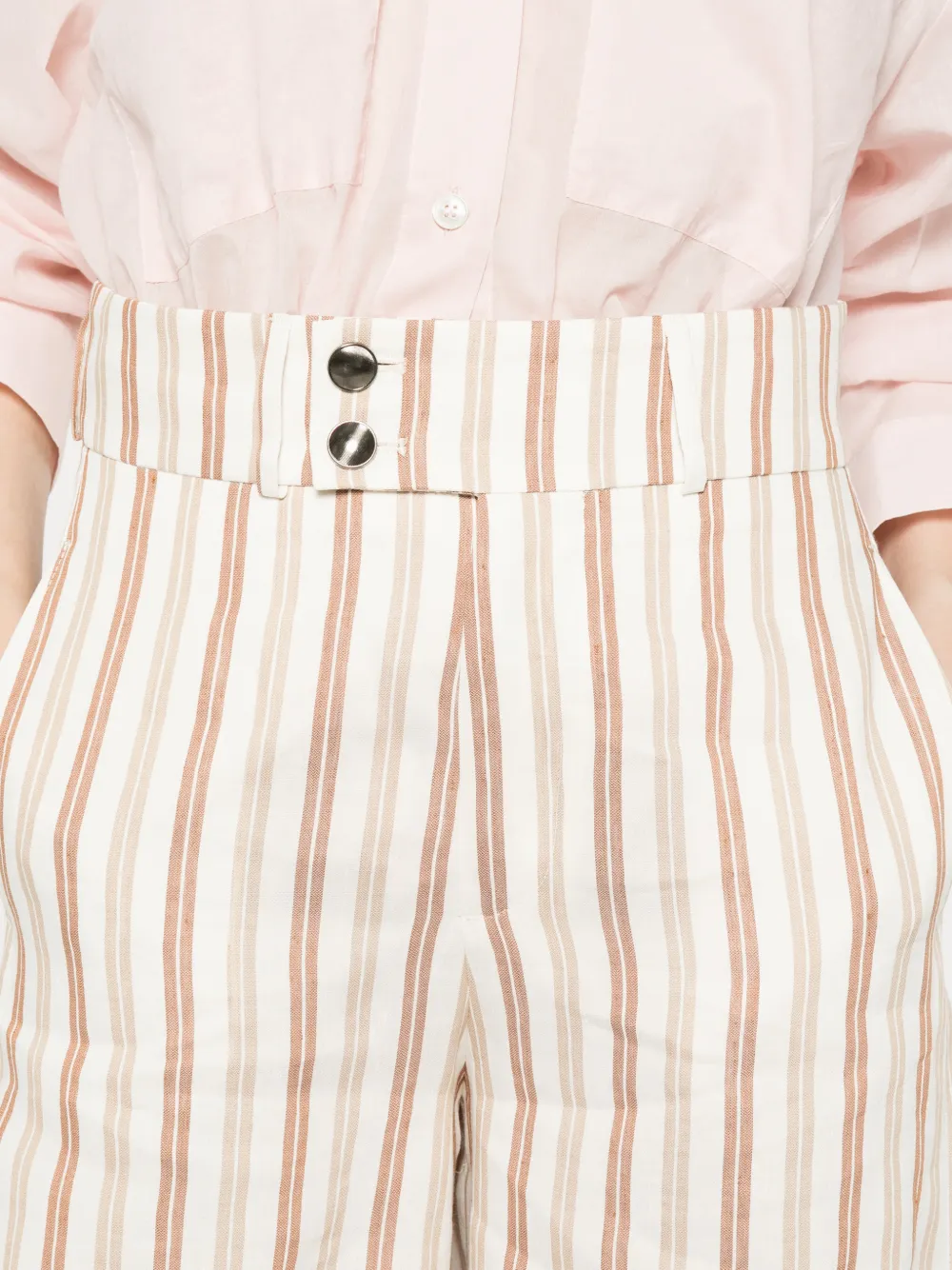 Berwich Gestreepte shorts Wit
