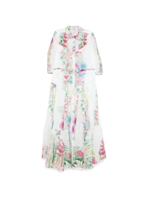 Charo Ruiz Ibiza Criselle floral-detail tiered midi dress