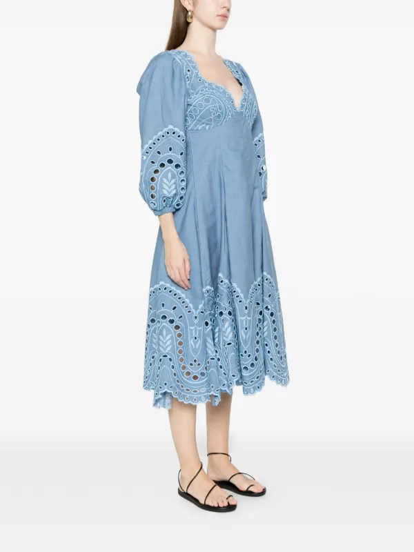lia floral midi dress in sage Sage Ditsy Floral Midi Dress