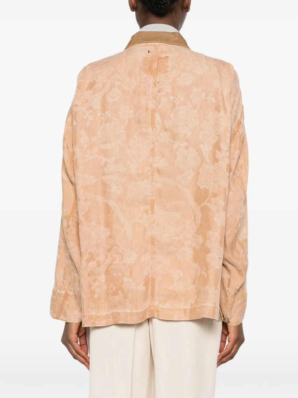 Floral Corduroy Oversized Jacket