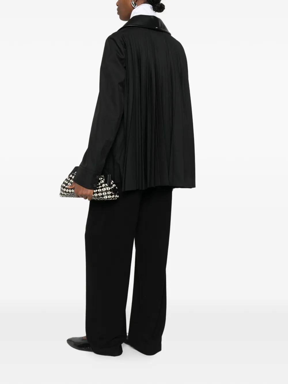  Sportmax Boxy Collar Jacket - Black 