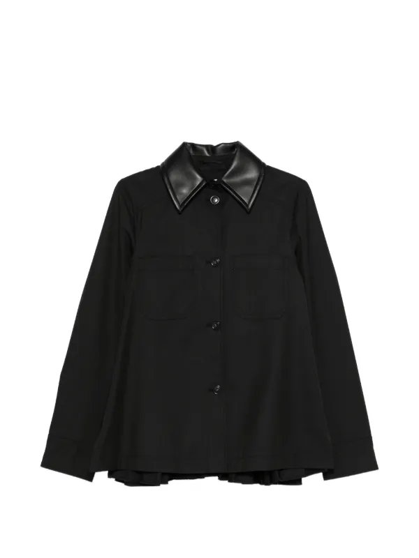 Sportmax ボクシーカラージャケット | ブラック | FARFETCH JP