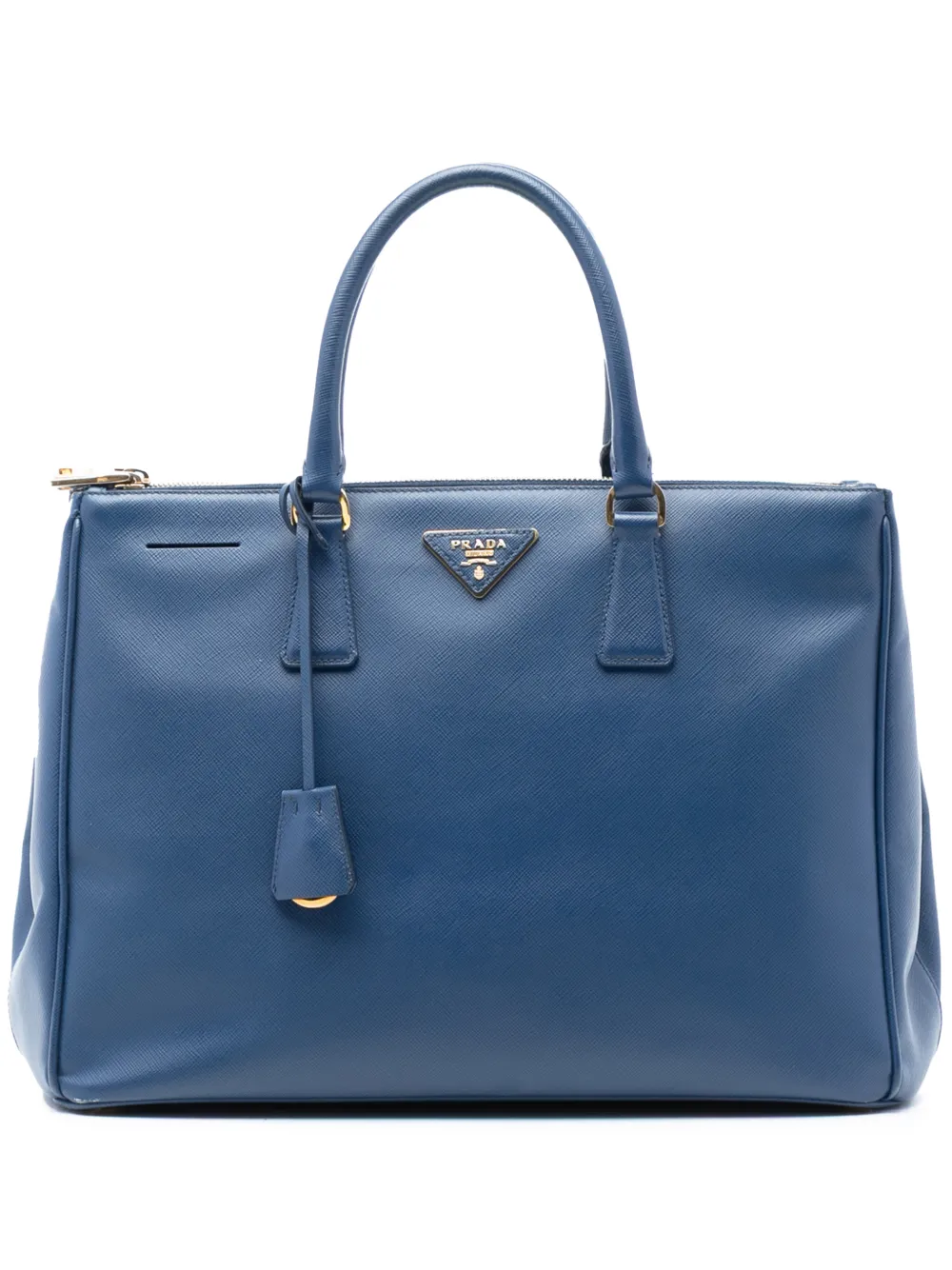 Prada Pre-Owned 2010-2025 Large Saffiano Lux Galleria Double Zip tote bag - Blu