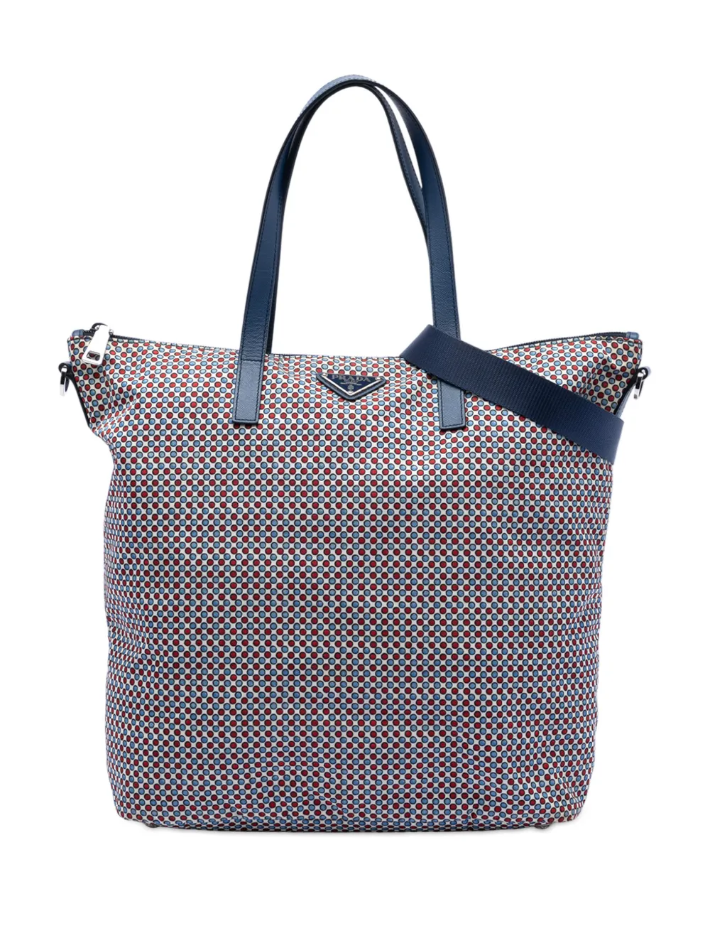 Prada Pre-Owned 2013-2025 Tessuto Stampato satchel - Blu